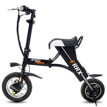 法克斯 Mini折叠电动自行车锂电滑板车成人男女迷你单车助力代驾代步车 黑色30公里续航产品图片主图