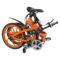 易可达 镁铝合金五级变速智能助力可折叠锂电电动自行车20寸一体轮男女式学生成人通用 炫酷橘产品图片2