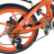 易可达 镁铝合金五级变速智能助力可折叠锂电电动自行车20寸一体轮男女式学生成人通用 炫酷橘产品图片3