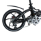 易可达 镁铝合金五级变速智能助力可折叠锂电电动自行车20寸一体轮男女式学生成人通用 气质黑产品图片3