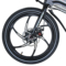 易可达 镁铝合金五级变速智能助力可折叠锂电电动自行车20寸一体轮男女式学生成人通用 气质黑产品图片4
