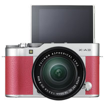 富士 X-A3 XC16-50mm 玫红色 微单电套机 2420万像素 3.0英寸180度多点触摸屏 WIFI遥控 USB充电产品图片主图