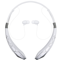 雷麦 LM-E8 运动蓝牙耳机4.0双耳塞无线手机入耳式跑步耳麦 银色产品图片主图