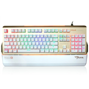宜博 K751 RGB机械键盘金色 青轴