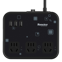 航嘉 智慧云智立方标准版USB充电 插座/排插/插排/插线板1.8米黑色产品图片主图