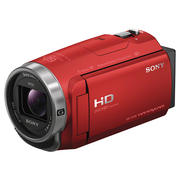 索尼 HDR-CX680 高清数码摄像机 5轴防抖 30倍光学变焦(红色)