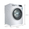 博世  WAU287680W 9公斤 变频 滚筒洗衣机 LED显示 触摸控制 活氧除菌 (银色)产品图片2