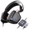 西伯利亚 S25 USB7.1声道 发光 头戴式 带线控 真蛋白耳套  电脑耳麦 电竞游戏耳机 灰色产品图片4