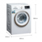 西门子  XQG70-WM10N0600W 7公斤 变频 滚筒洗衣机 静音 防过敏程序 一键自清洁(白色)产品图片2