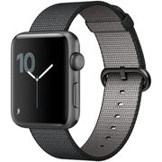 苹果 Watch Sport Series 2智能手表(42毫米深空灰色铝金属表壳搭配黑色精织尼龙表带 MP072CH/A)