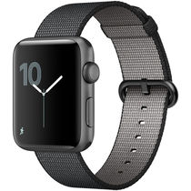 苹果 Watch Sport Series 2智能手表(42毫米深空灰色铝金属表壳搭配黑色精织尼龙表带 MP072CH/A)产品图片主图