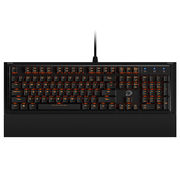达尔优 EK835 104键背光游戏机械键盘 黑色 白轴