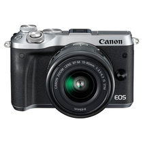 佳能 EOS M6(15-45)微型可换镜数码相机 银色产品图片主图