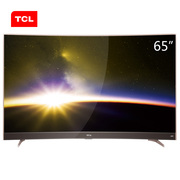 TCL 65P3 65英寸 曲面4K智能平板电视 HDR显示技术 超窄金属边框(玫瑰金)