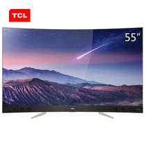 TCL 55X3 55英寸  4K超高清 内置哈曼卡顿音响 纤薄曲面量子点电视(金色)产品图片主图