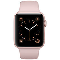苹果 Watch Series 2 智能手表(42mm 玫瑰金色铝金属表壳搭配粉砂色运动型表带 MQ142CH/A)产品图片主图