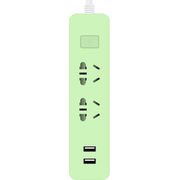 英特曼 ETM-X522U 绿色 双USB总控开关电源转换器迷你小插座多功能插板创意拖线板