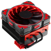 乔思伯 CR-101红 CPU散热器 (多平台/4热管/下吹CPU散热器/PWM/12CM红色光效风扇/附带硅脂)