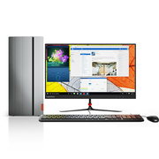 联想 天逸510 Pro商用台式电脑23英寸(i5-7400 8G 128G SSD+1T GT730 2G独显)