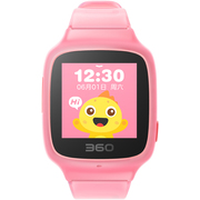 360 儿童手表 彩色触屏版 防丢防水GPS定位  SE 2 Plus W605 智能问答手表 珊瑚粉