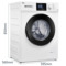 TCL XQG80-P300B 8公斤 全自动变频滚筒洗衣机 自编程 中途添衣 静音(芭蕾白)产品图片2