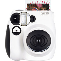 富士 INSTAX 一次成像相机  MINI7s相机 黑白熊猫版 超值套餐(含10张胶片)产品图片主图