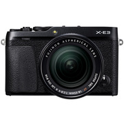 富士 X-E3 XF18-55 微单电套机 黑色 2430万像素 触摸屏 4K视频 蓝牙4.0