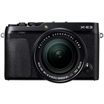富士 X-E3 XF18-55 微单电套机 黑色 2430万像素 触摸屏 4K视频 蓝牙4.0产品图片主图