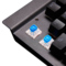 金河田 K19 K19 104键金属面板悬浮式炫光跑马灯电脑导光轴机械键盘黑色 青轴产品图片2