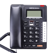 宝泰尔 HCD6238(28)P/TSD19 音量大小可调 免电池来电显示电话机座机/家用/办公固话座机 T203 黑色