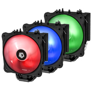 SE-214-RGB RGB同步光效塔式侧吹CPU散热器 全黑化四热管13CM风扇全平台