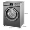 美菱 XQG80-98BE1 8kg直流变频滚筒洗衣机 高温杀菌 节能省水(钛晶灰)产品图片4