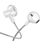机乐堂（JOYROOM） 手机耳机 入耳式耳机 重低音 线控唛克风 尼龙线材 立体声音乐 苹果/华为等手机平板通用 E-01 亮白色产品图片2