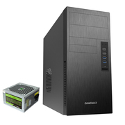 GAMEMAX 商务办公台式机箱电源套装(4个USB接口/读卡器接口/TYPE-C接口/自带额定300W电源)