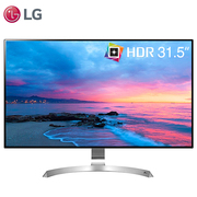 LG 32UD99-W 32英寸 UHD 3840x2160分辨率 超高清4K 四面窄边框 IPS硬屏显示器 白色