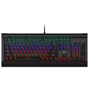 达尔优 EK812 104键混光版全键无冲合金游戏机械键盘 黑色青轴 绝地求生吃鸡键盘