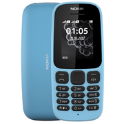 诺基亚 新105蓝色直板按键移动联通2G手机双卡双待老人手机学生备用功能机