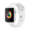 苹果 WatchSeries3智能手表GPS款42毫米银色铝金属表壳白色运动型表带MTF22CHA产品图片1