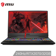 微星 msiGE6515.6英寸游戏本笔记本电脑i7-9750H32G1TBSSDRTX20708G240Hz电竞屏赛睿单键RGB黑