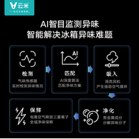 云米640升对开门ai智目净味大屏冰箱