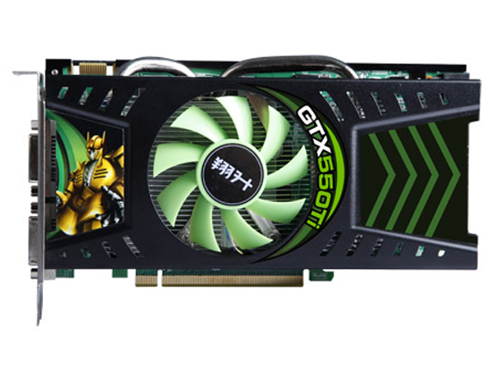 神奇显卡翔升gtx550ti挑战1110风冷极限