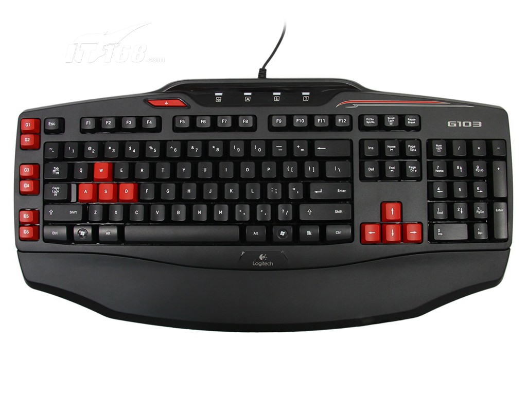 可编程按键 罗技游戏键盘g103仅139包邮